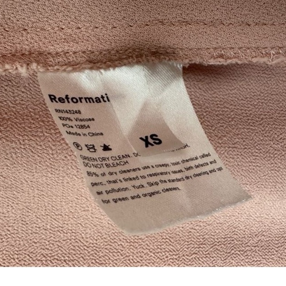 Reformation Winslow Maxi Wrap Dress in Blush Pink Size XS Ethereal Balletcore - Picture 11 of 12